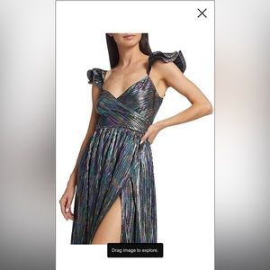 SAYLOR Multicolor Metallic Maxi Dress